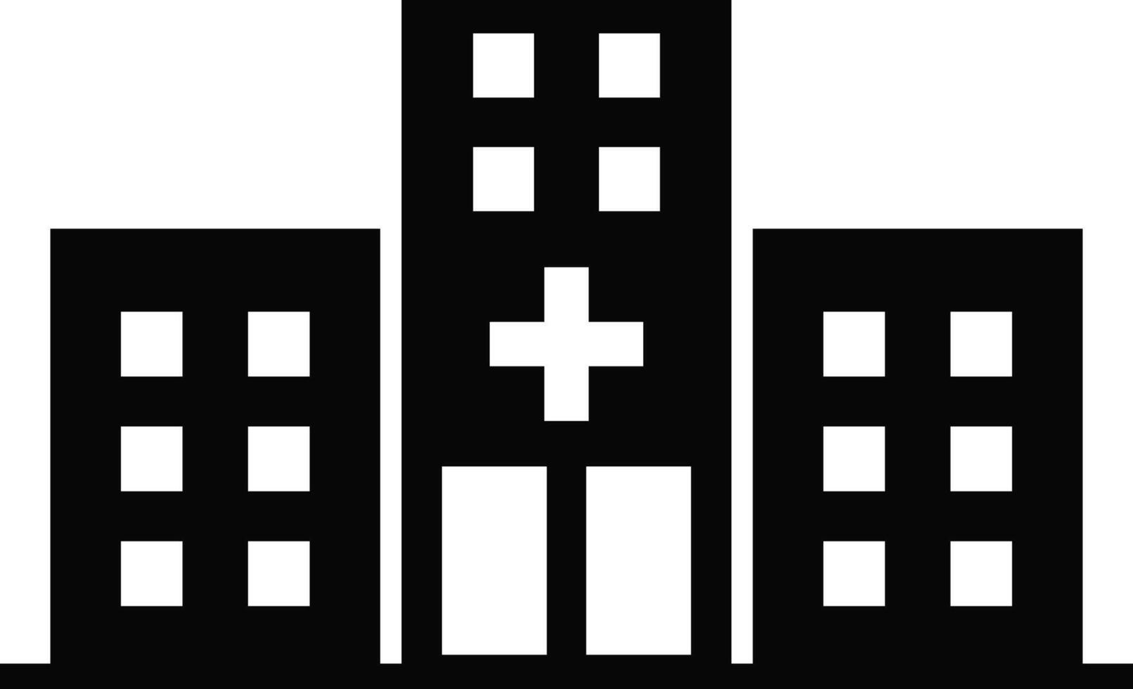 Hospital icon set. medical building. Healthcare and Medicine. help symbol. infirmary logo. Ambulance mark. Emergency Services icons vector