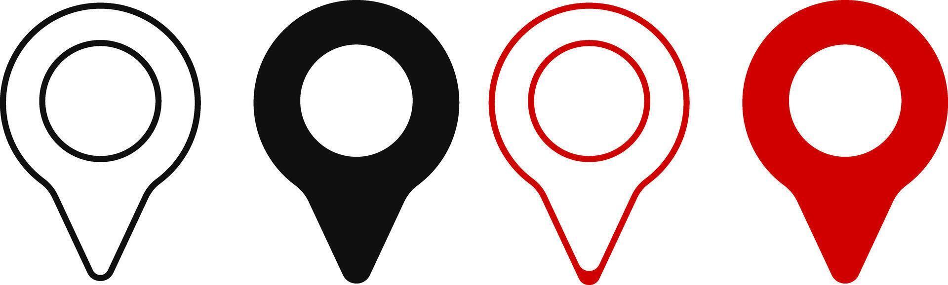 pin location icon. position symbol. perfect for maps. place address navigation locator sign vector