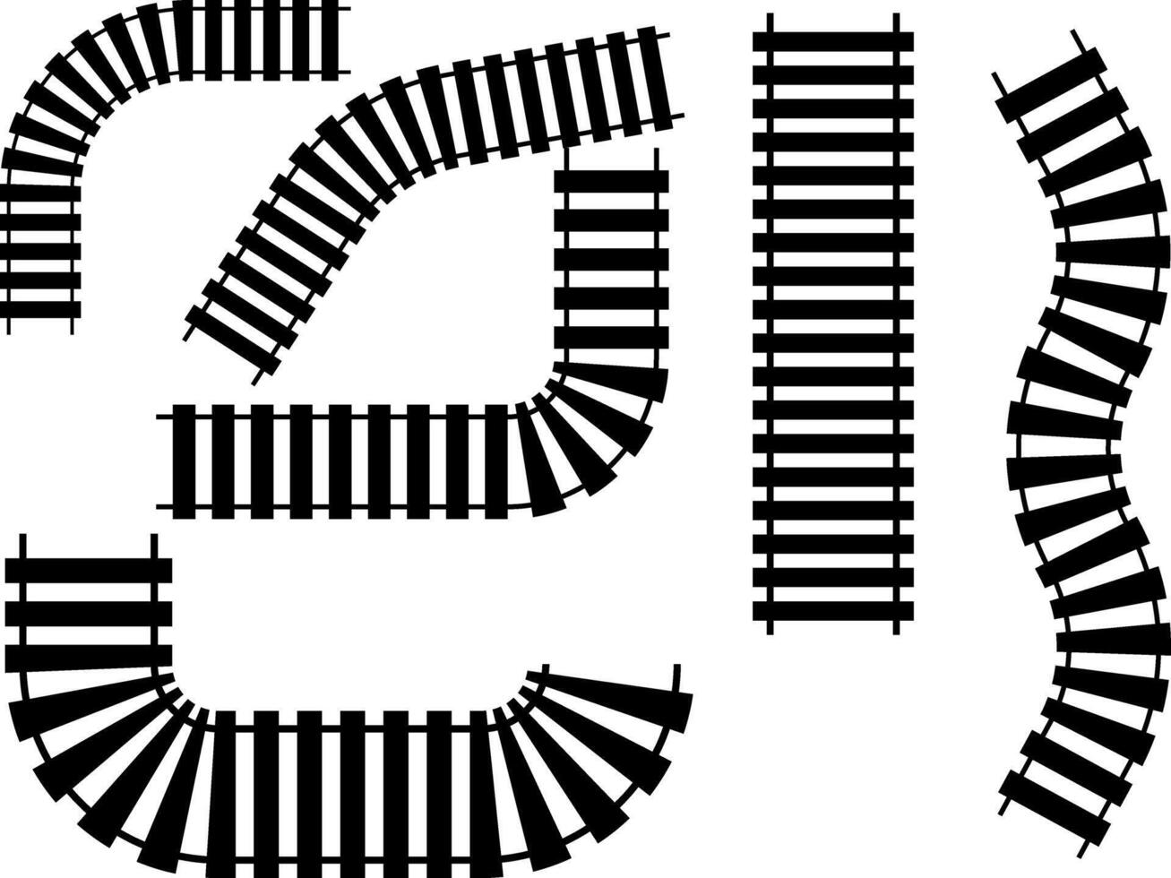 rail line icon. Train symbol. Railway Station. Transportation Sign Collection. Freight Locomotive vector