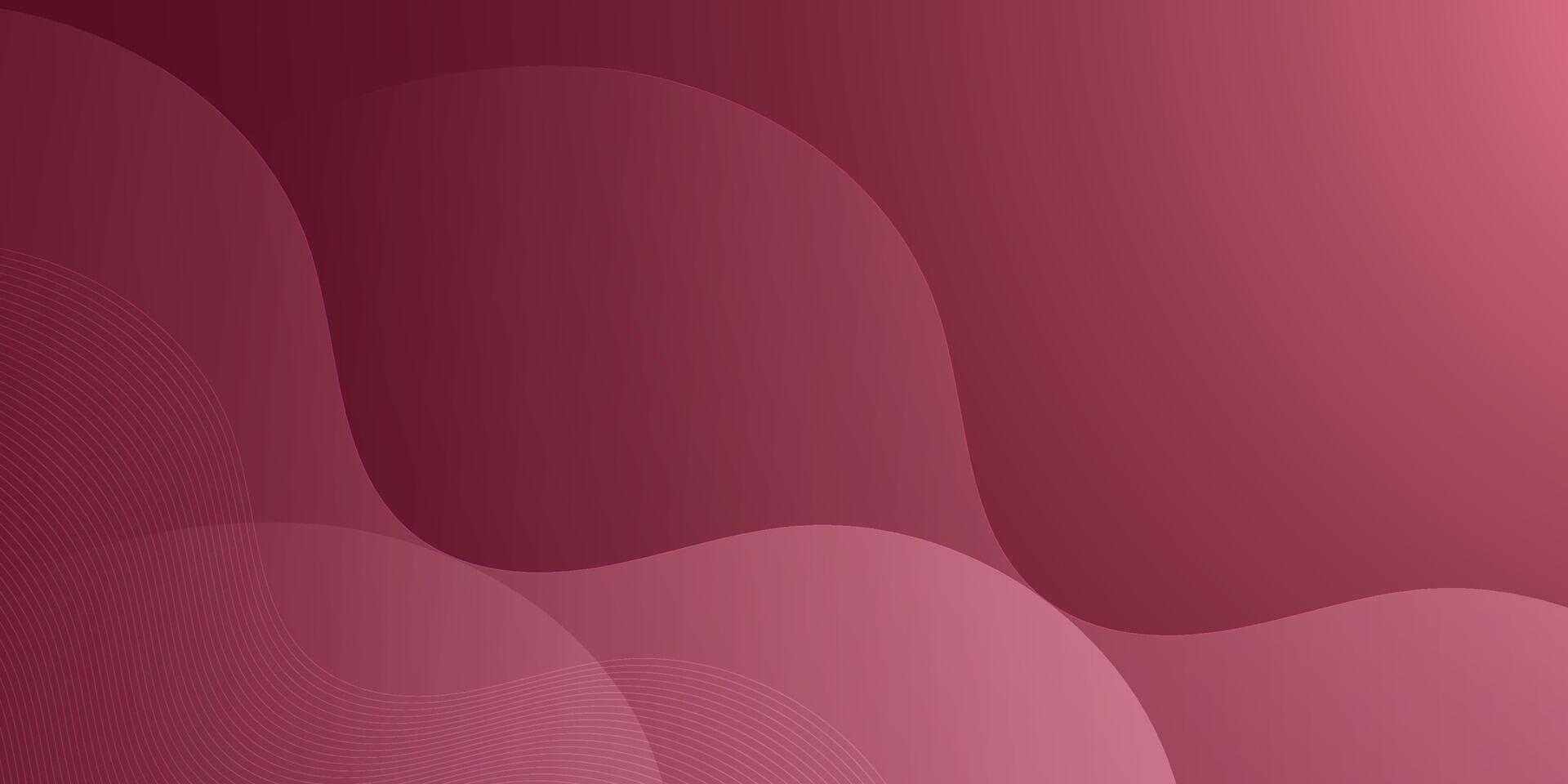 Abstract colorful wave red realistic background. Simple wave pattern elegant design. vector