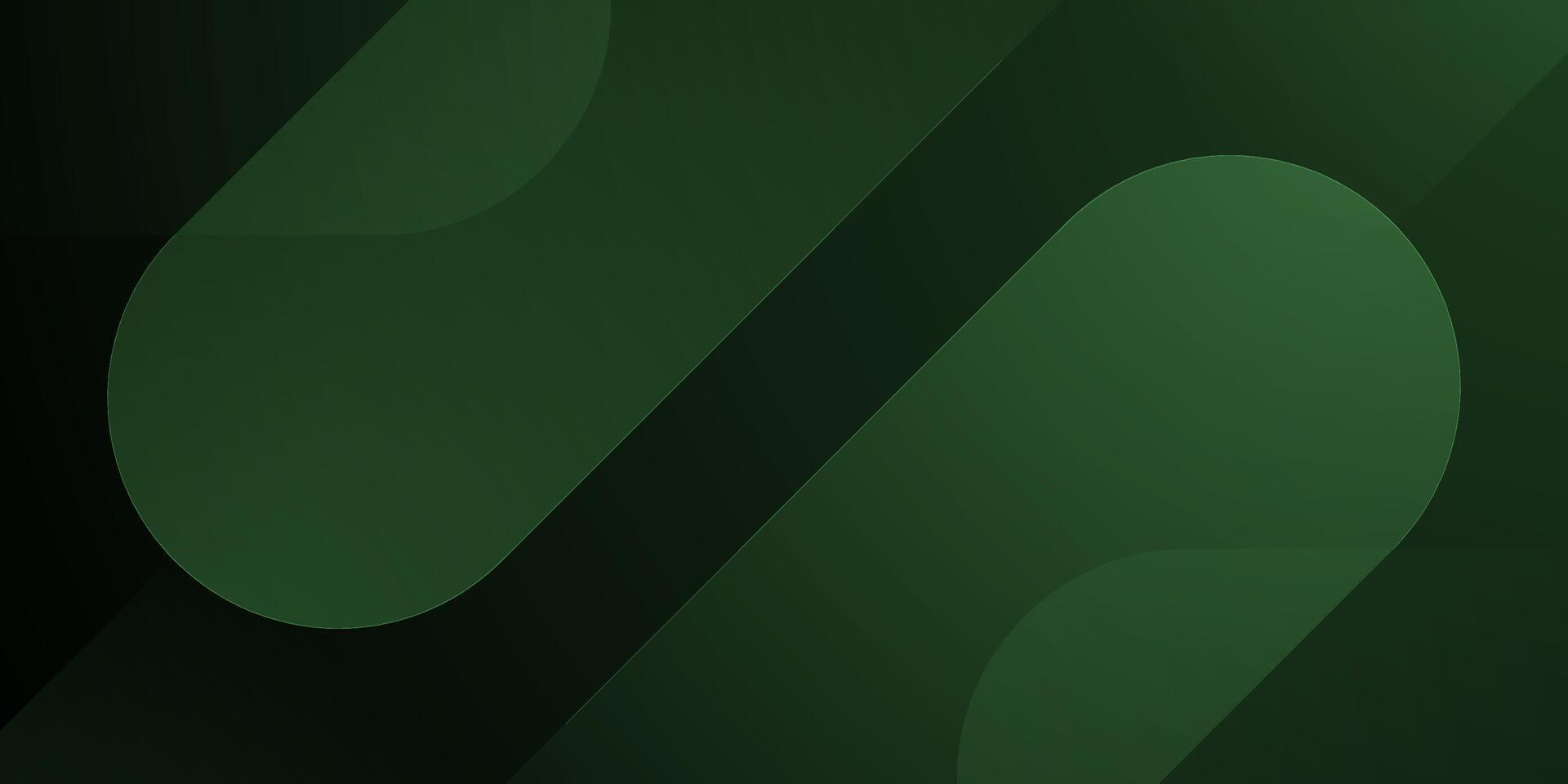 Abstract dark green dynamic background. Simple overlap rounded shapes pattern. Infinite pattern design. vector