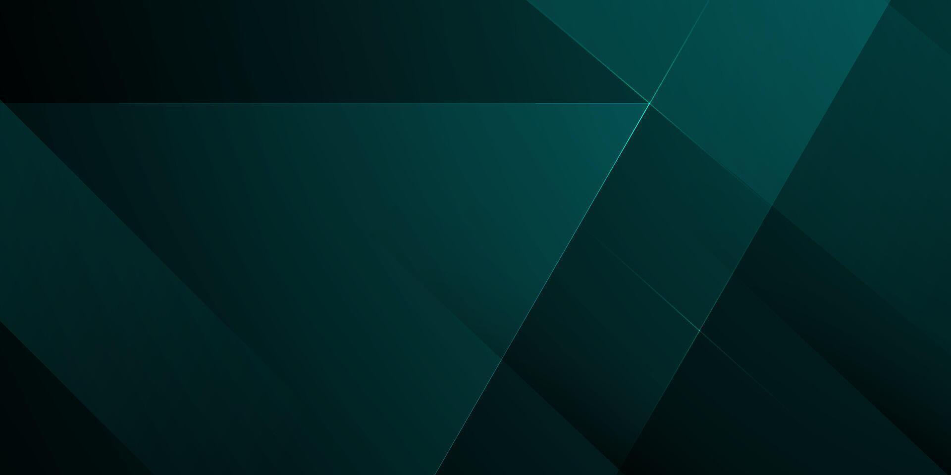Abstract dark green triangle overlap background. Simple papercut pattern design with shadow and lights. vector