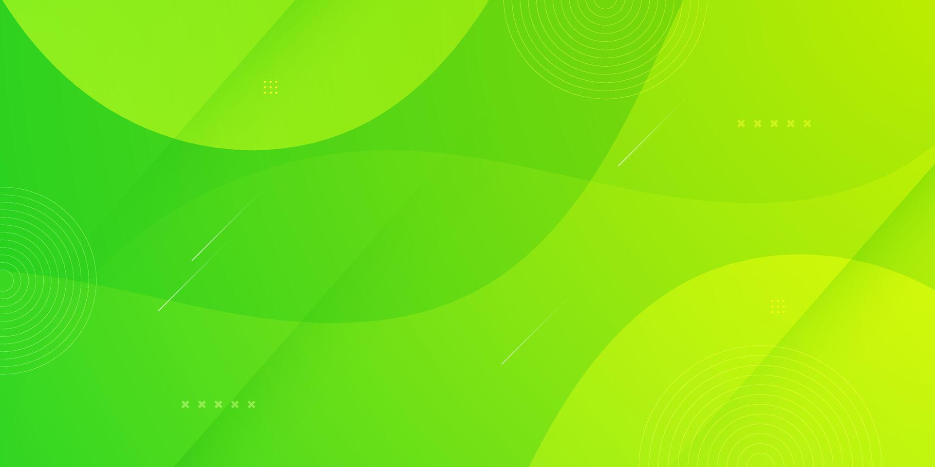 Abstract colorful green background. Simple elegant wave shapes pattern design. vector