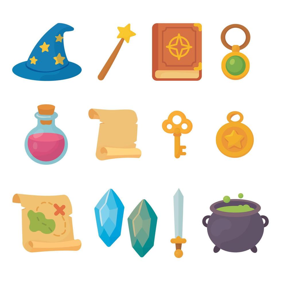 Magical Icons Collection. vector