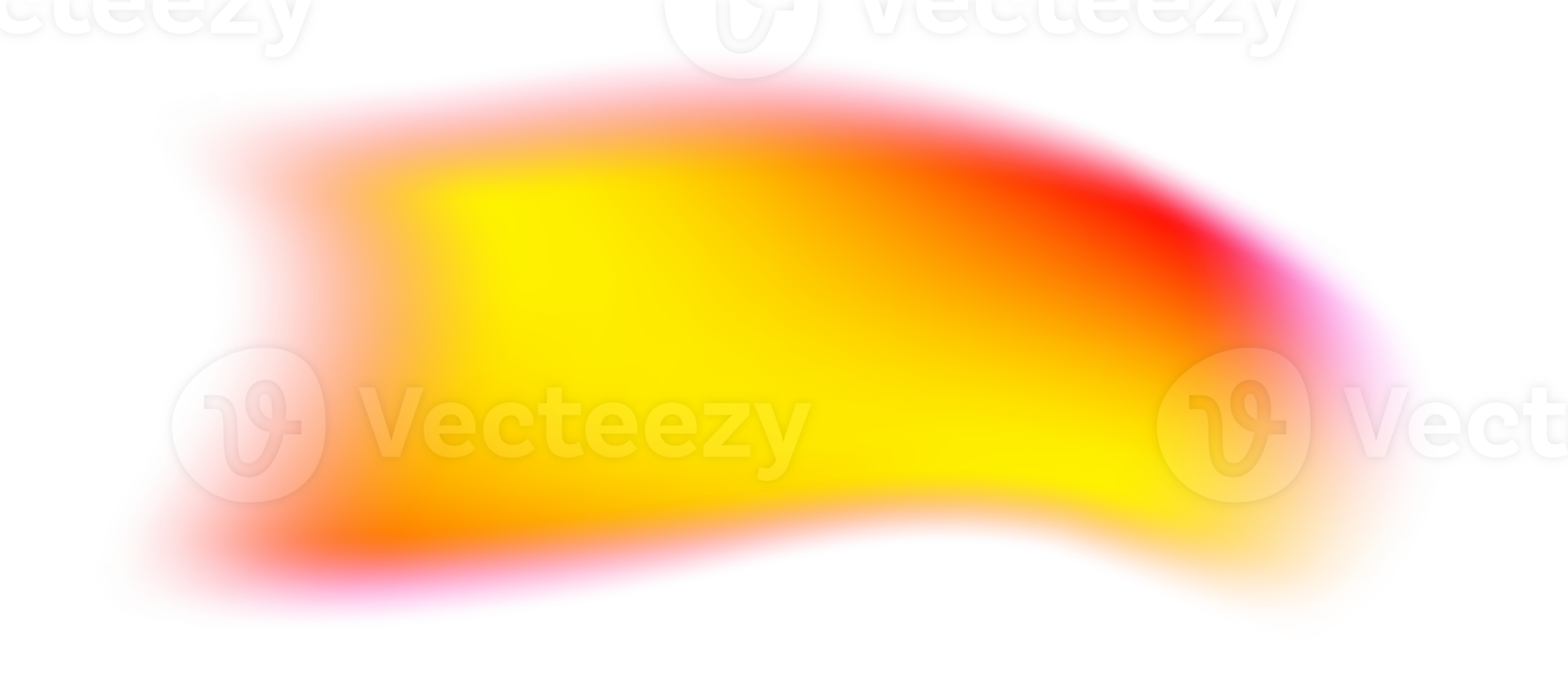 Blurry gradient shape. Fluid liquid orange element with holographic effect. Soft aura gradation wavy graphic. Bright iridescent organic bubble png
