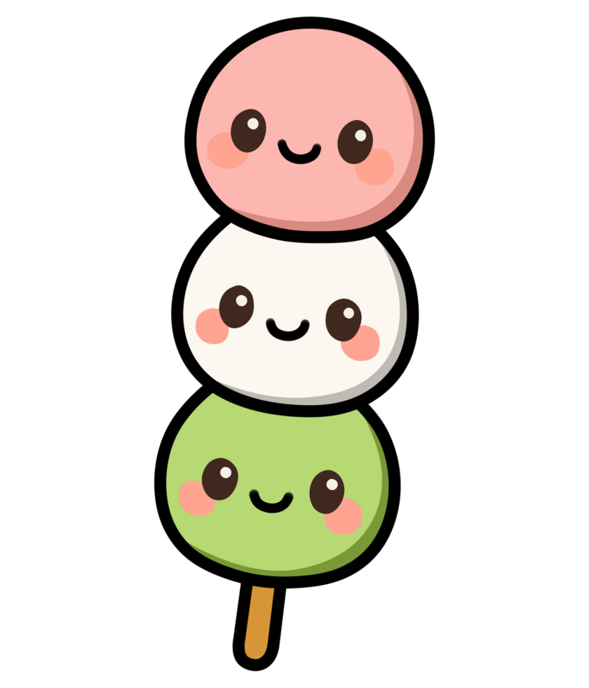 Illustration of Cute Dango png