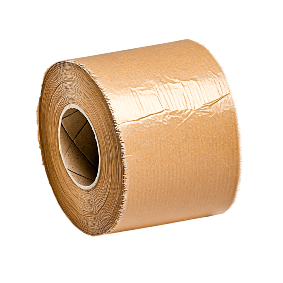 Roll of Kraft Paper Tape for Packaging and Crafting Projects in Studio Setting png