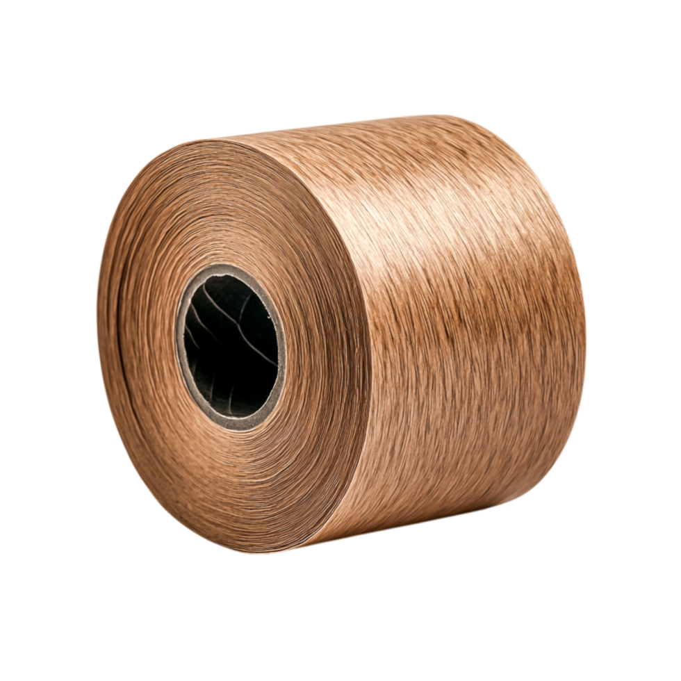 Brown Thread Roll for Craft and Sewing Projects png