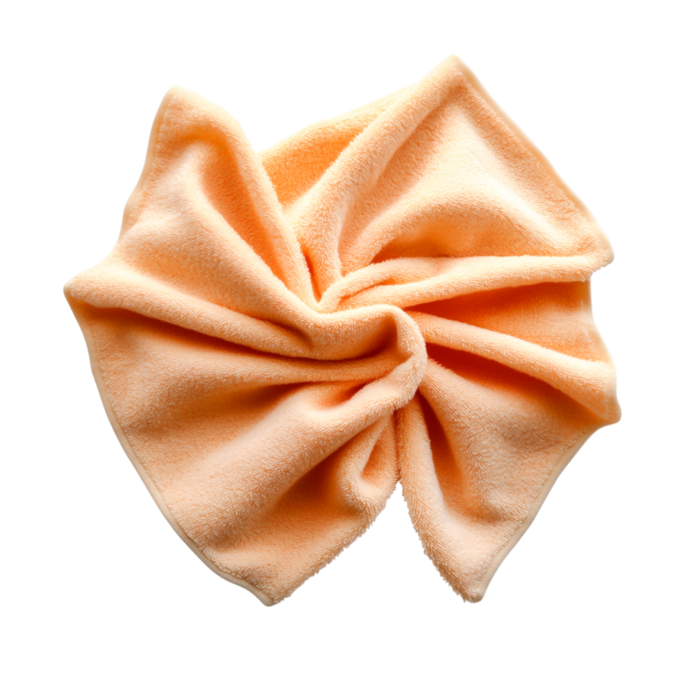 Soft Orange Fleece Cloth for Background or Texture Use in Design Projects png