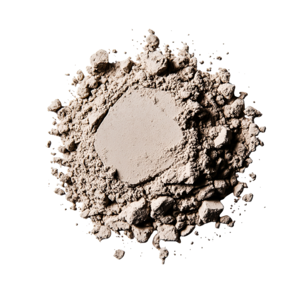 Fine Grey Powder Pile on for Textures and Backgrounds png