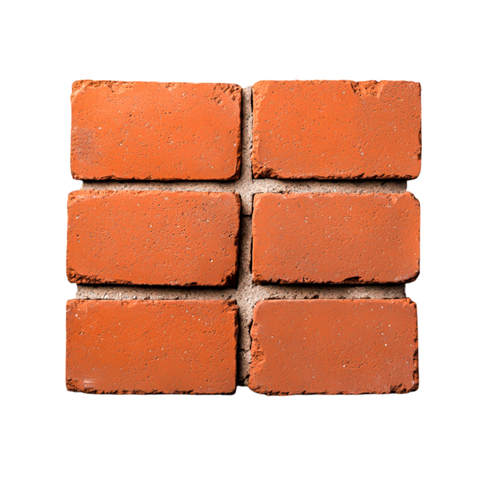 closeup of Texture and Pattern of Vintage Red Brick Wall Surface for Architecture Use png
