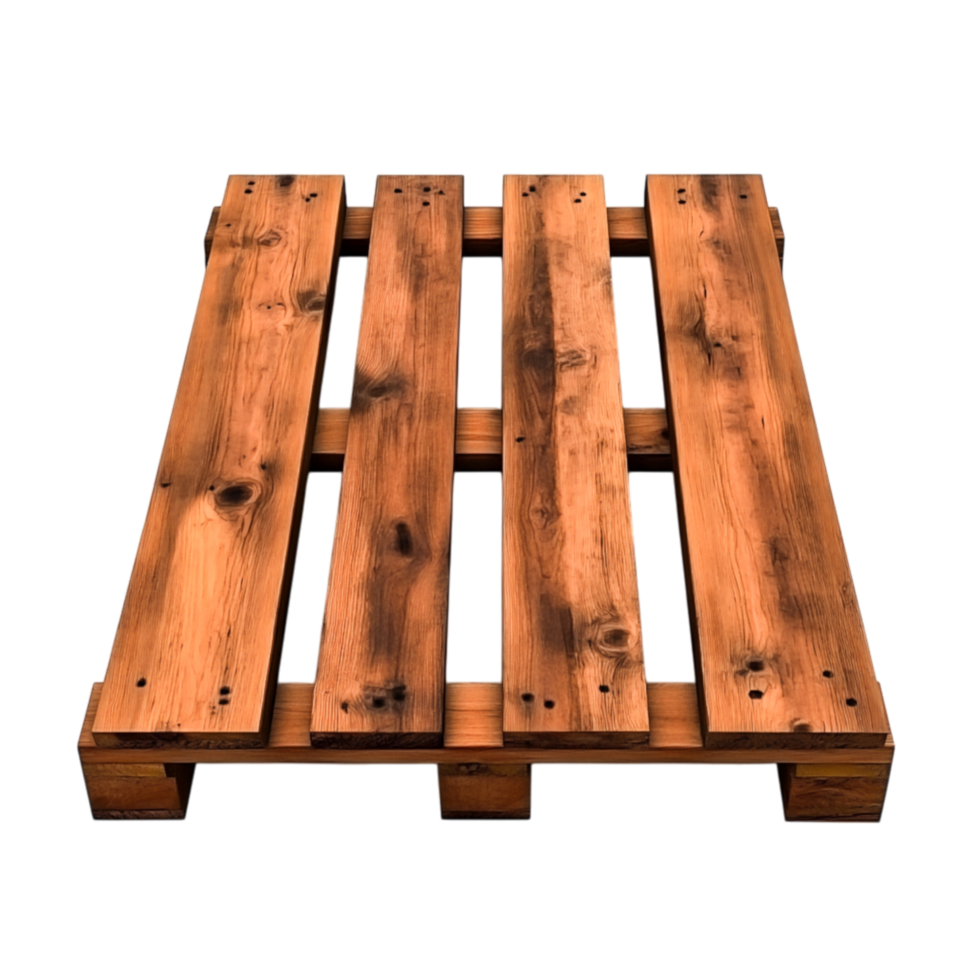Rustic Wooden Pallet with Visible Grain and Texture for Creative Projects png