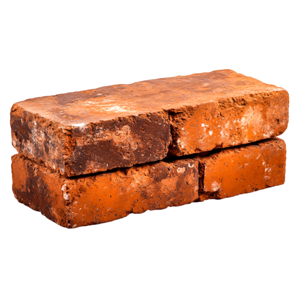 Rustic Red Brick with Texture Ideal for Background or Construction Projects png