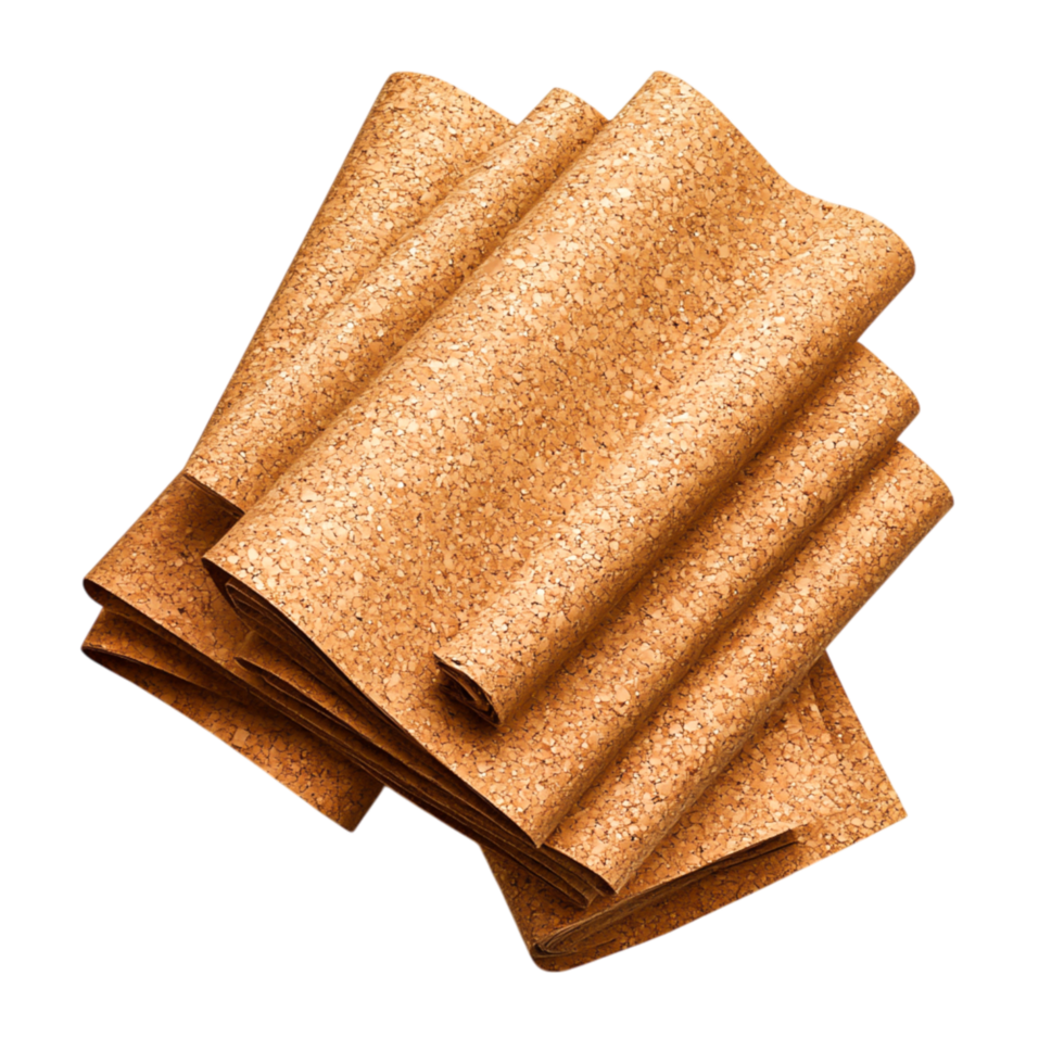 Natural Cork Material Sheets for Crafting and Home Decor Projects png