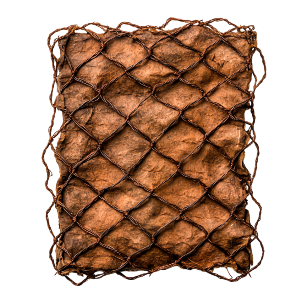 Textured surface of natural material with grid pattern for creative design projects png