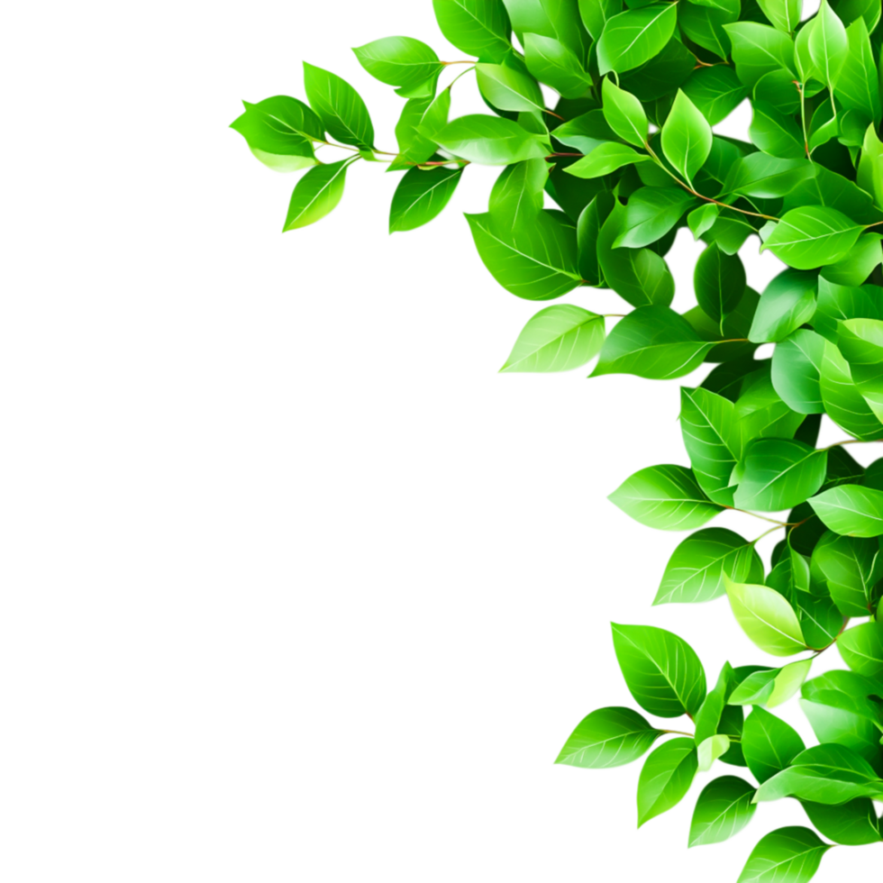 Vibrant Green Leaves Creating a Fresh and Lively Natural Background Texture png