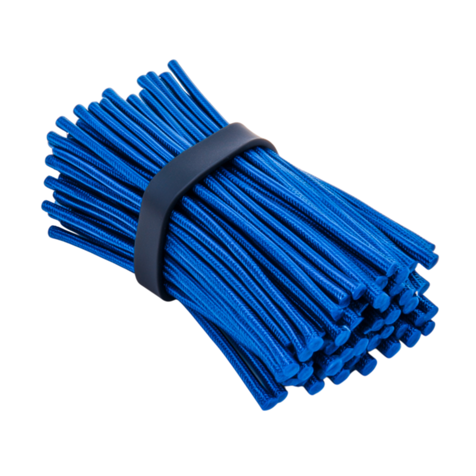 Blue Bundled Shoelaces Perfect for Casual or Sport Footwear Accessories png