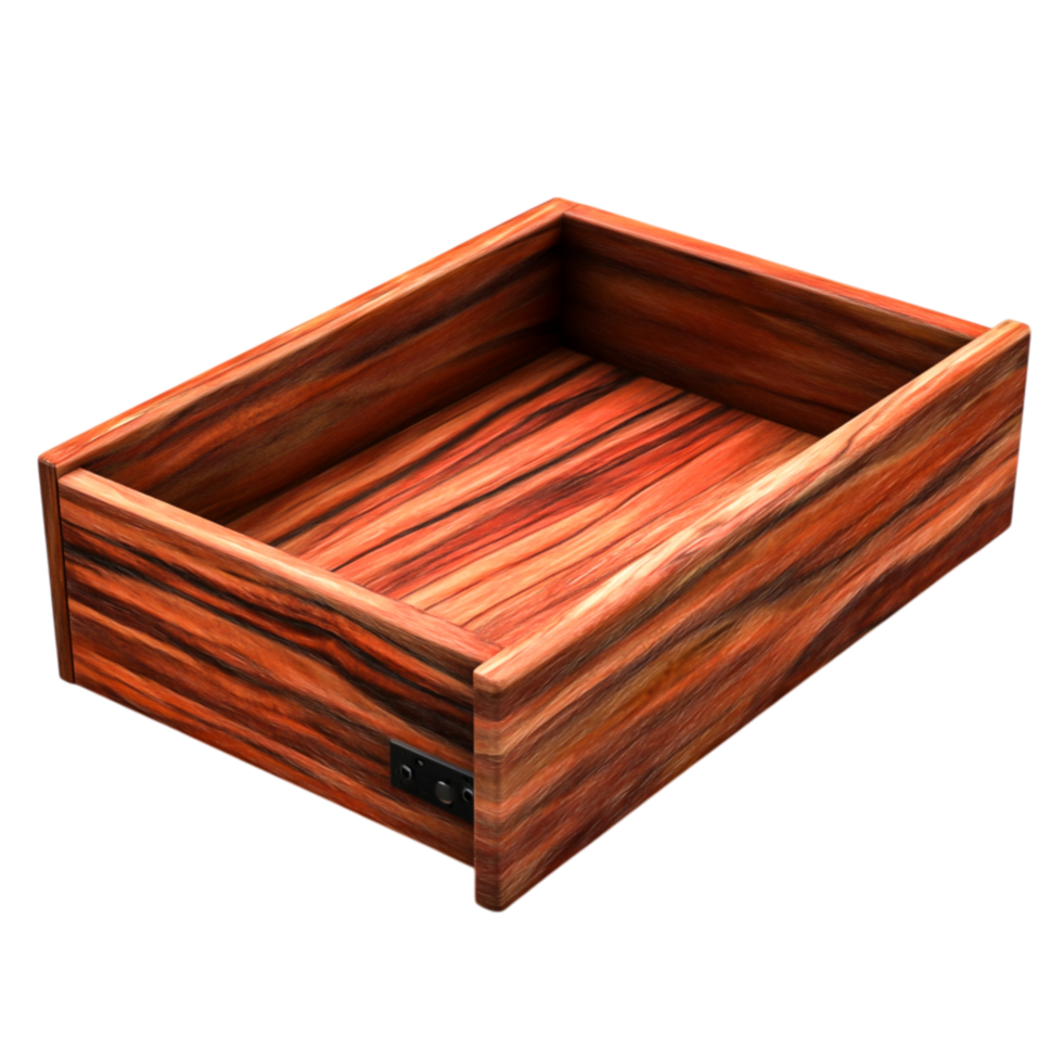 Empty Wooden Drawer with Rich Grain Details for Interior Design and Organization png