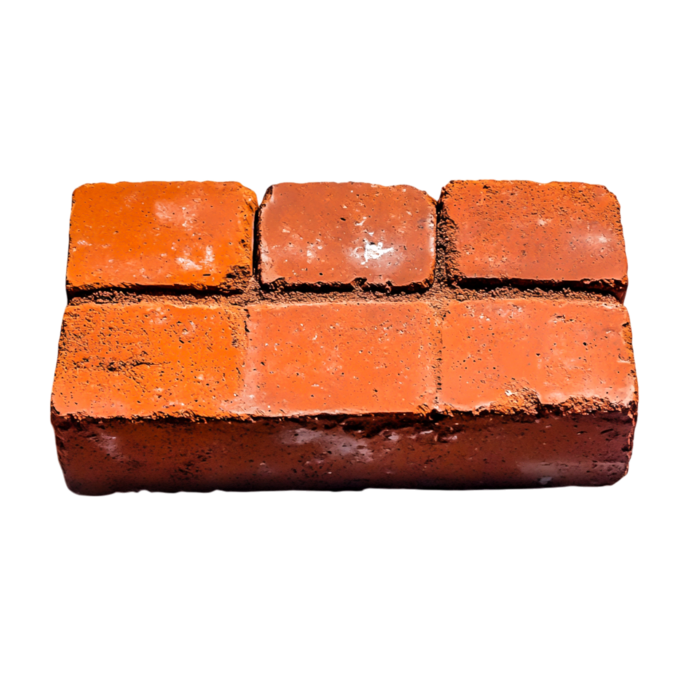 closeup of Red Clay Brick on for Constructind Design Projects png