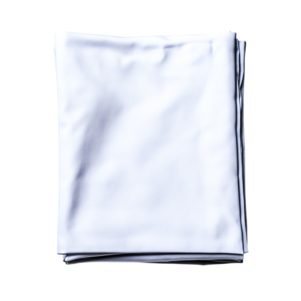 Soft White Fabric Folded Neatly Dark Background for Textured Display or Design png