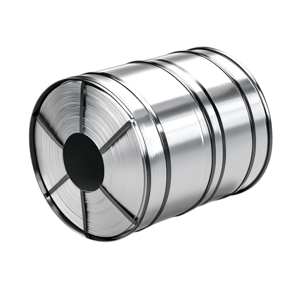 Metallic Coil of Wire for Industrial Use in Machinery and Electrical Applications png