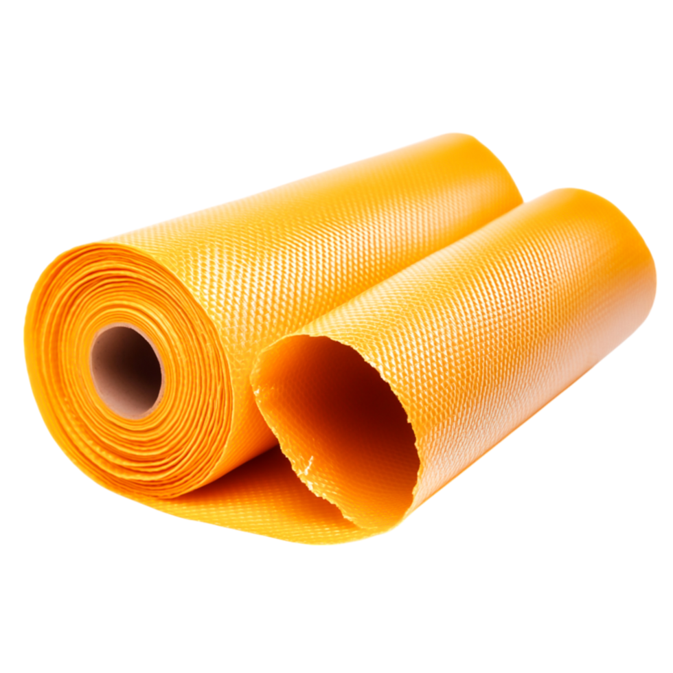 Roll of Bright Yellow Textured Material for Crafting, Renovatind Design Projects png