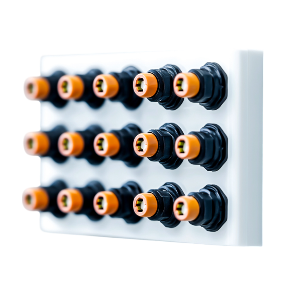 High-Quality closeup of Electrical Connectors png