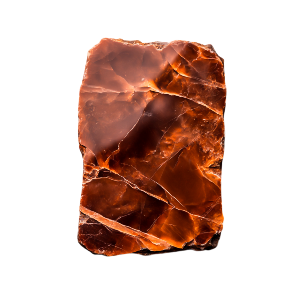 Beautiful Natural Red Amber Stone with Unique Patterns and Textures for Jewelry Crafting png