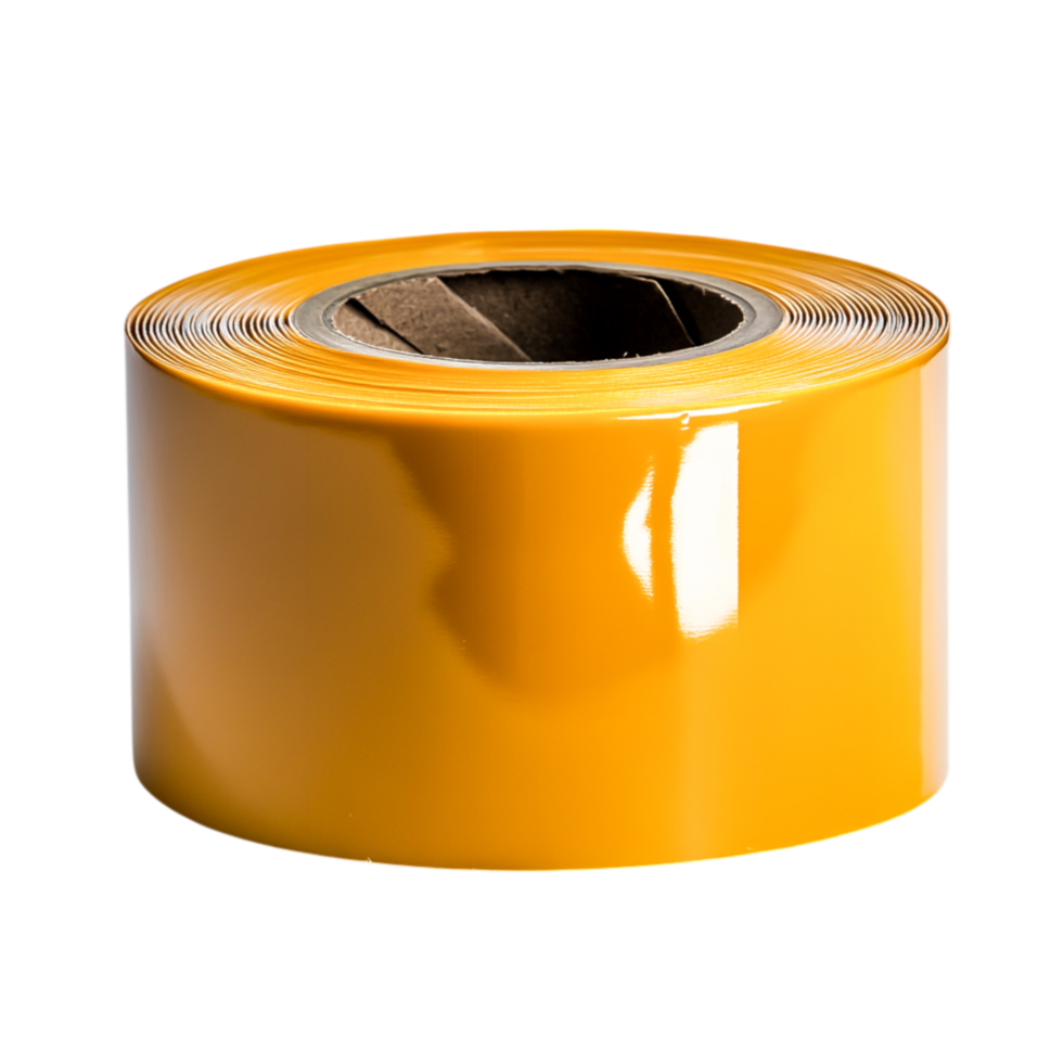 Glossy Yellow Adhesive Tape Roll for Crafting and Repair Needs in Various Projects png