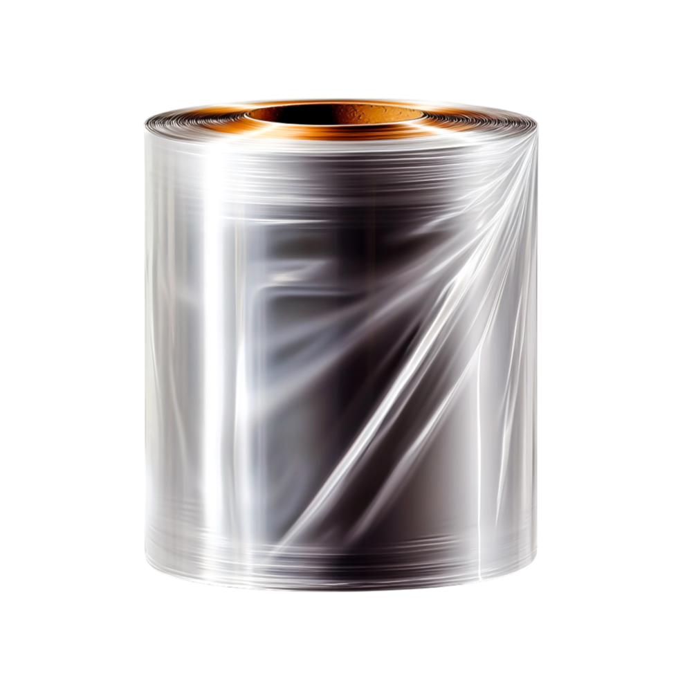 Clear Plastic Wrap Roll Ideal for Fresh Food Storage and Kitchen Use png
