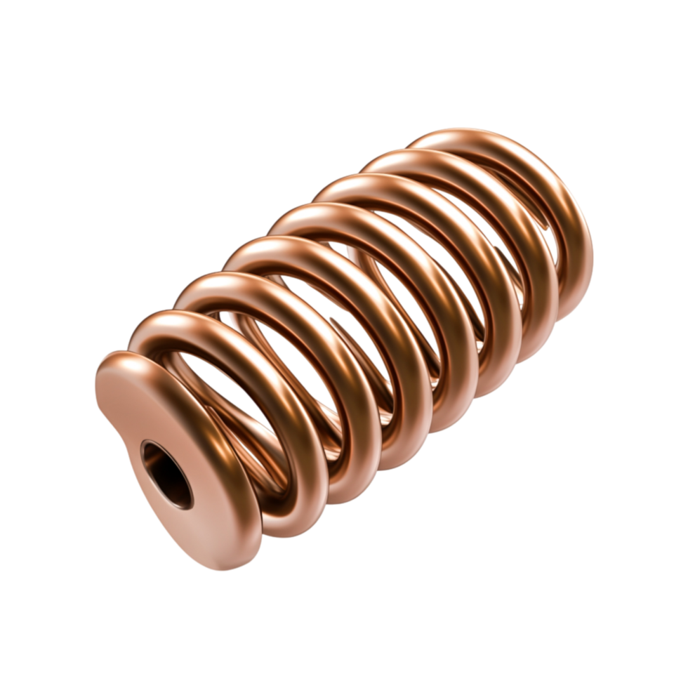 Copper Spiral Coil Spring with Smooth Surface Ideal for Mechanical and Industrial Uses png