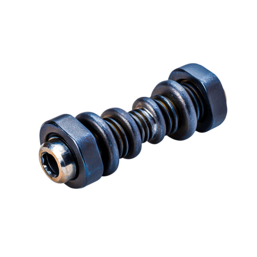 Detailed View of a Metallic Car Engine Component with Bold Design and Texture png