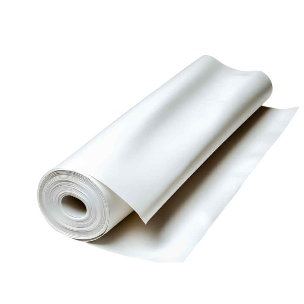 White Paper Roll Unrolled on for Creative and Design Projects png