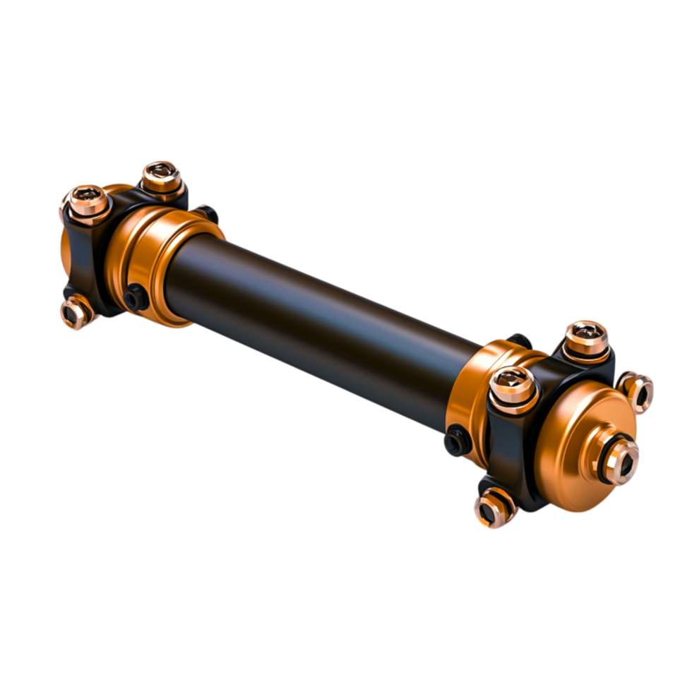 High-Quality Metallic Industrial Part with Nut and Bolt Assembly for Mechanical Use png
