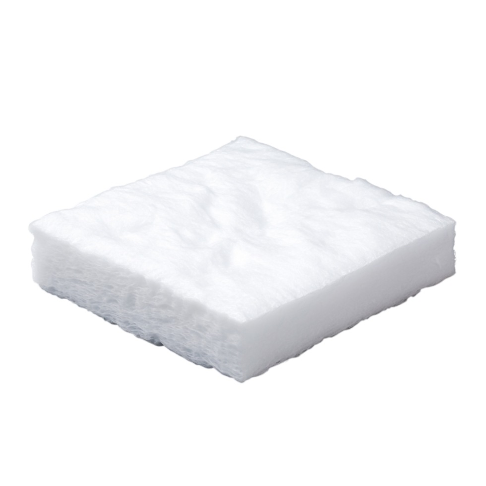Soft and Fluffy White Cotton Pad Ideal for Cosmetic and Craft Applications png