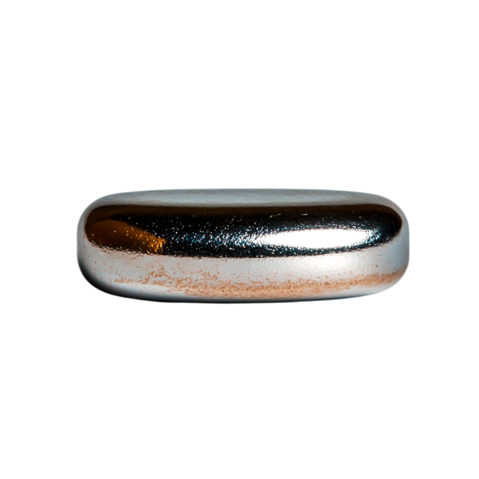 Metallic Silver Object with Smooth Surface on for Creative Use png
