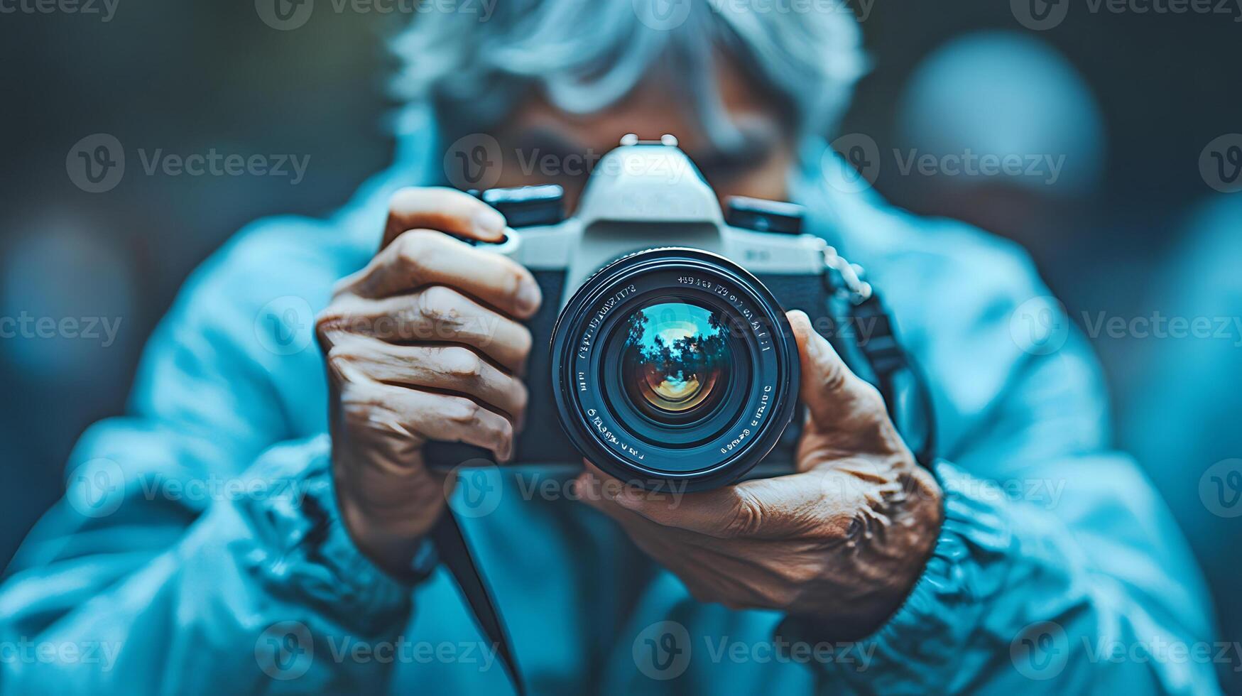 A content creator verifying the terms of free image usage online photo