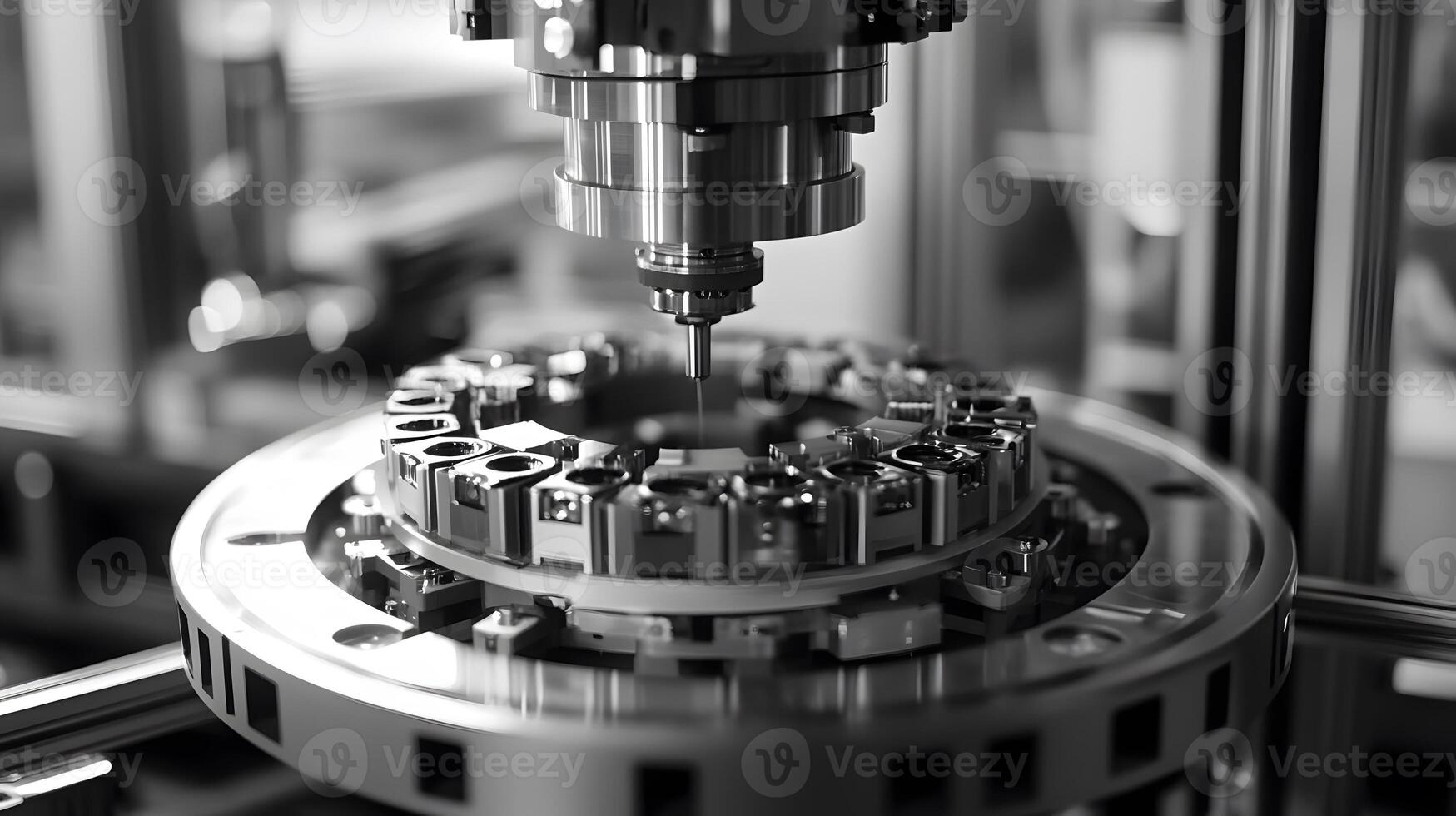 autonomous machines in production, AI-driven factory, seamless automation, robotic assembly, digital systems integration, photo