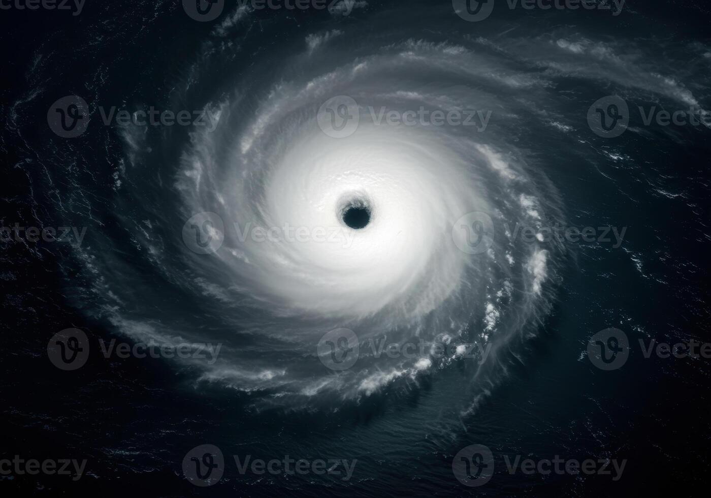 Stunning satellite view of a powerful hurricane, capturing nature's raw intensity. photo