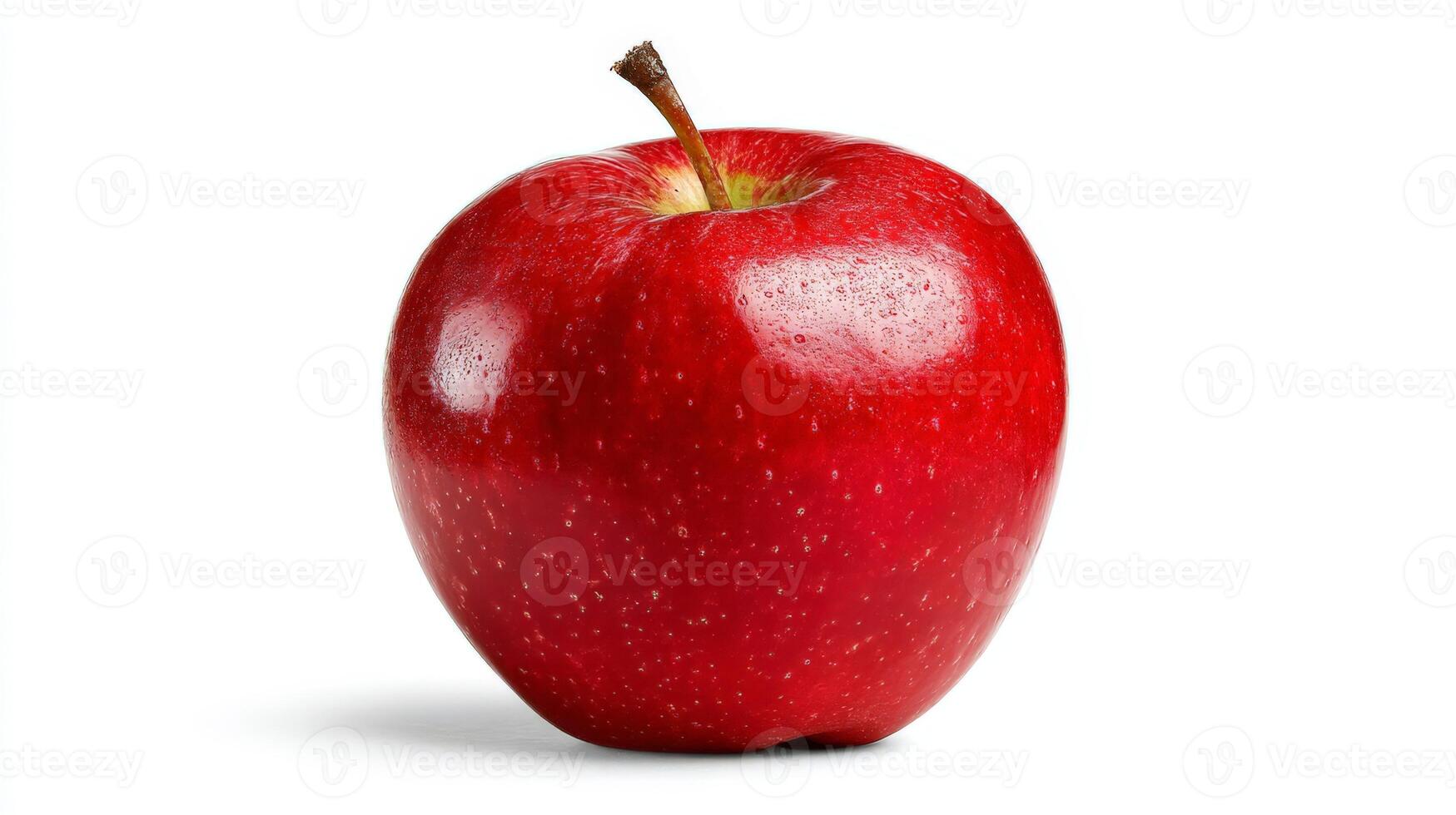 a Single Crisp Red Gala Apple Isolated on White Background photo