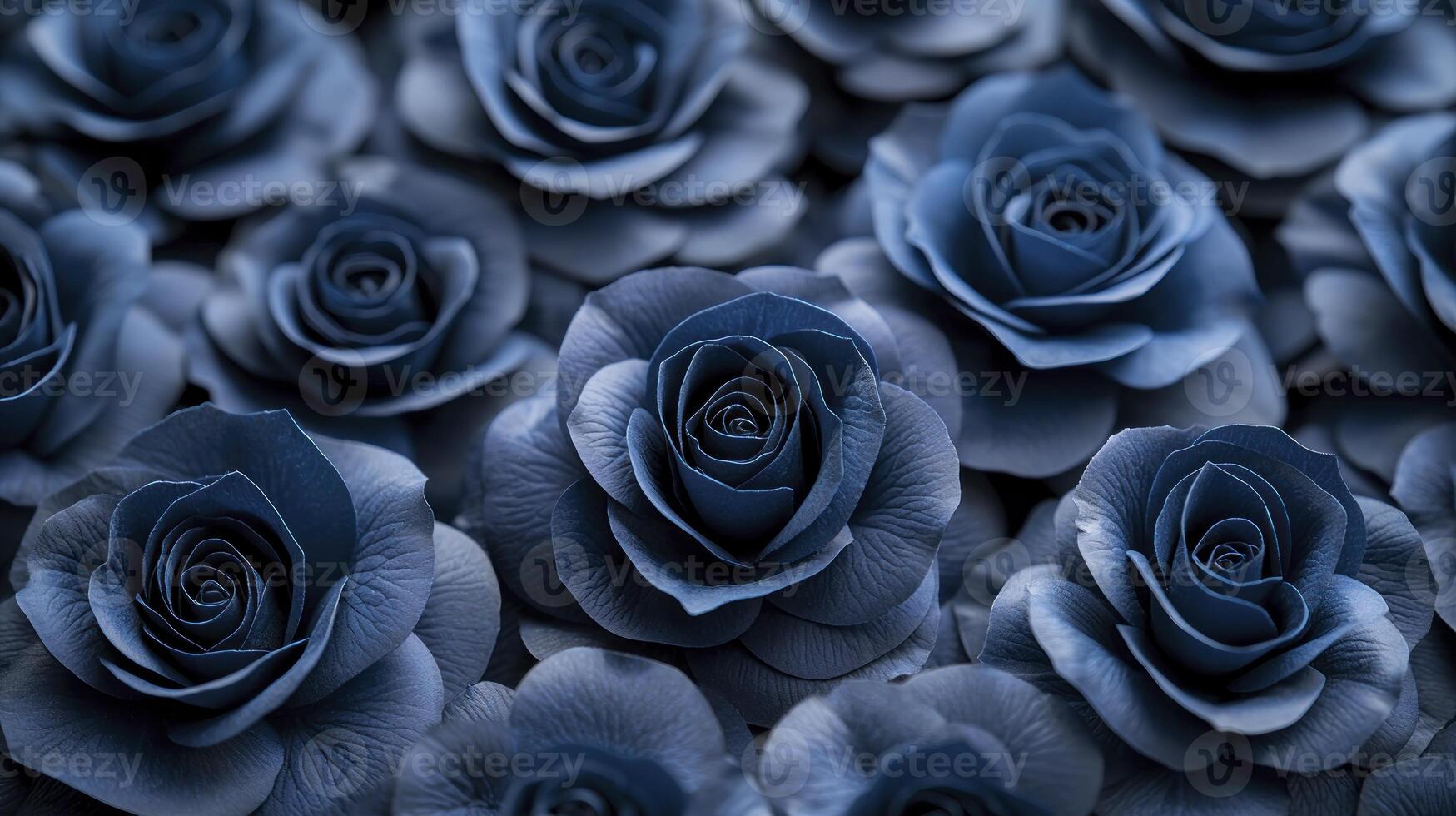 A large group of dark blue roses photo