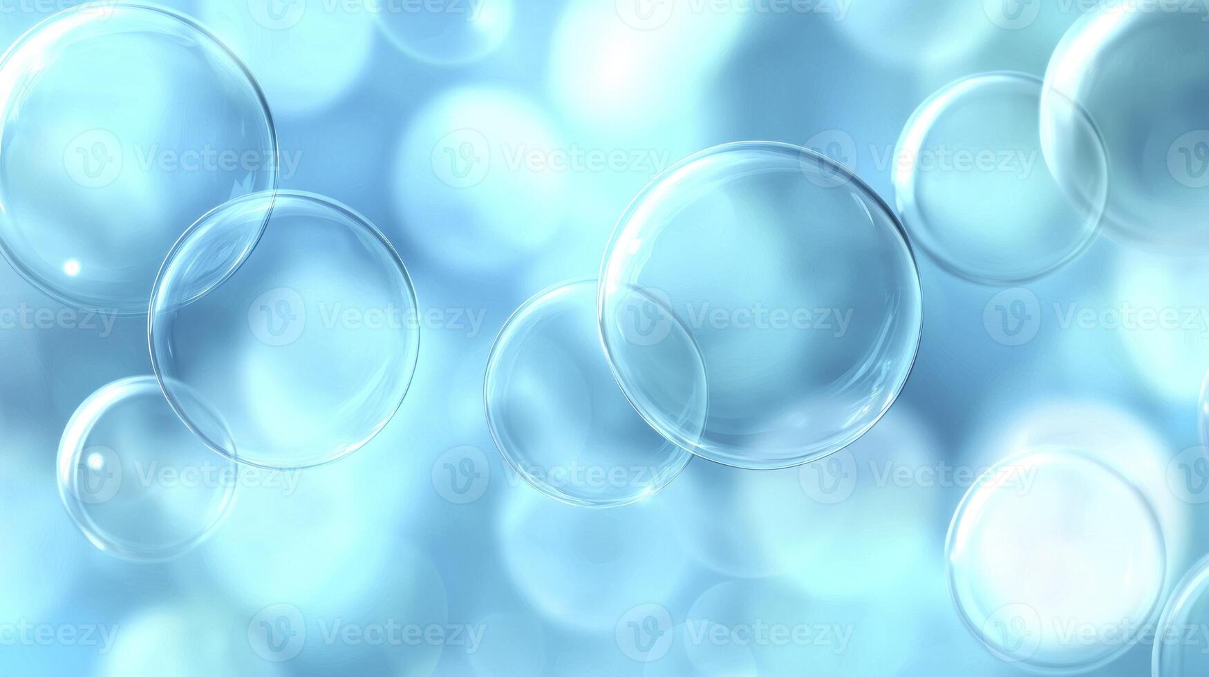Many bubbles are floating in the air photo