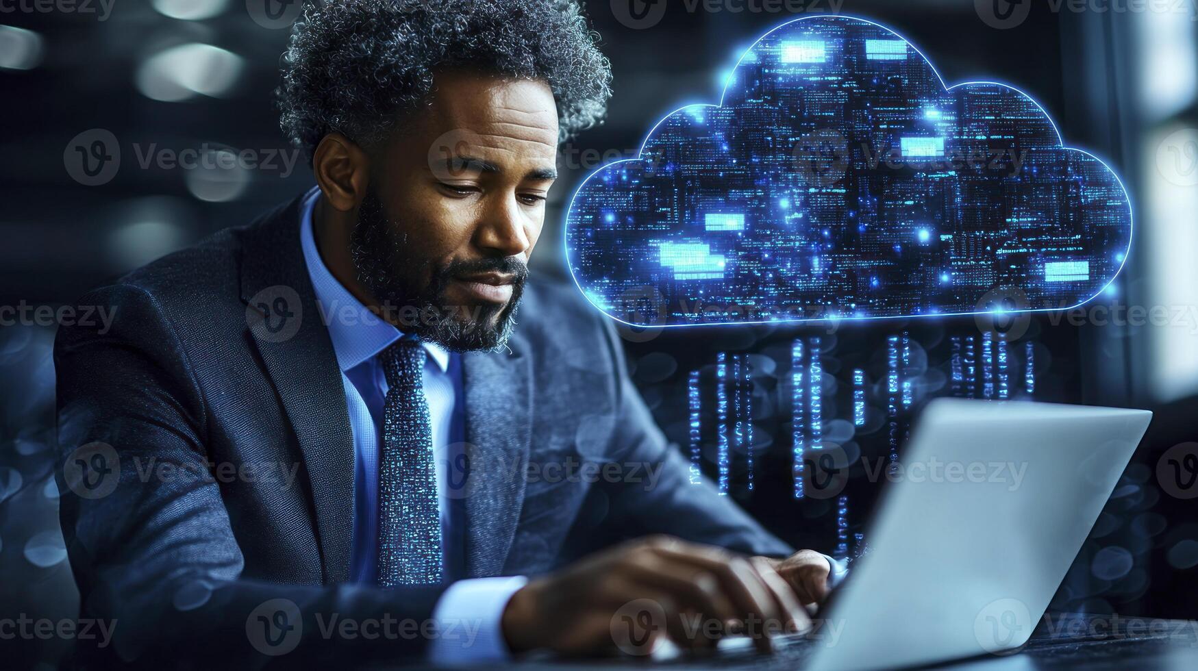 Cloud computing and data storage photo