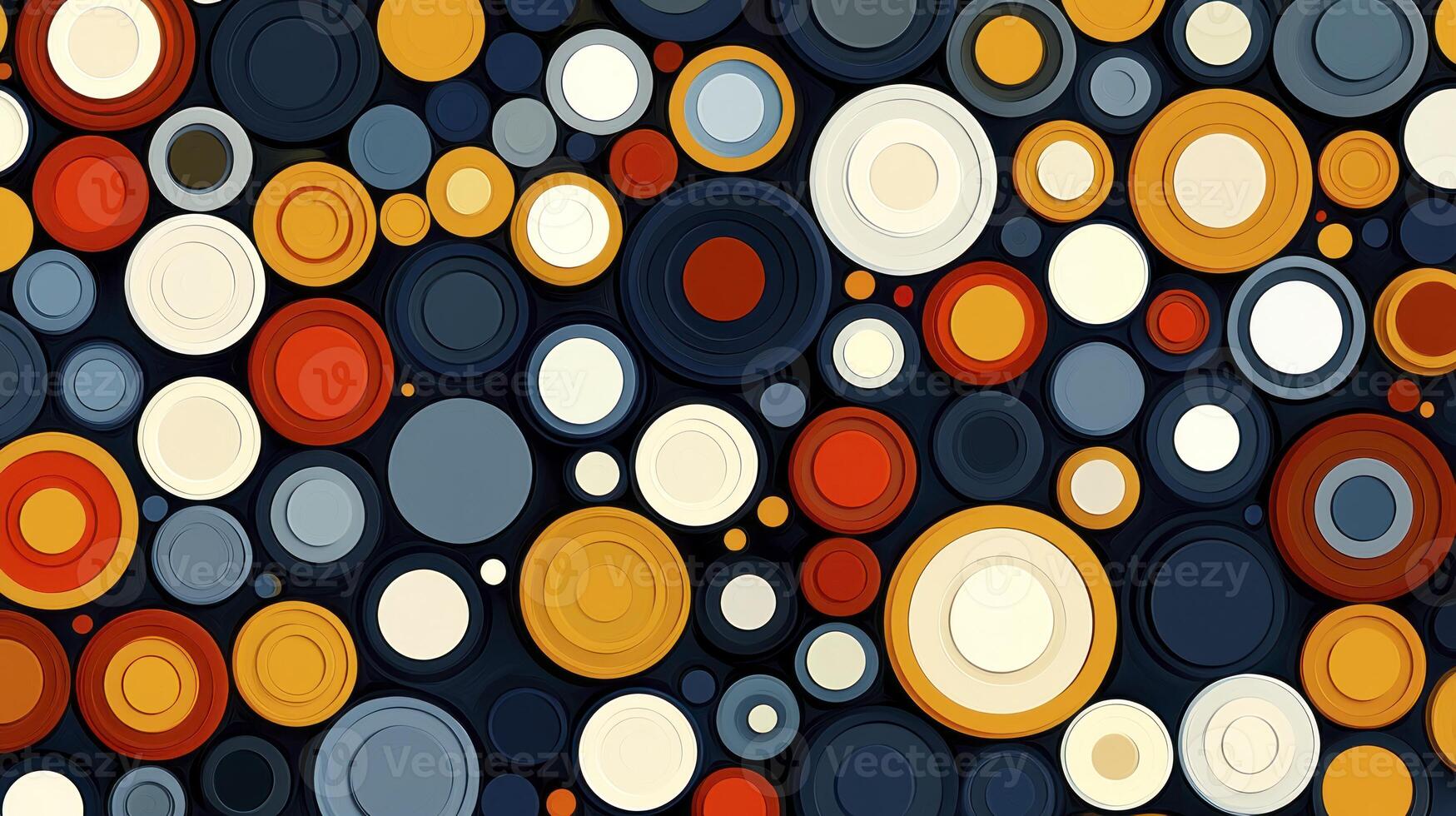 A colorful pattern of circles in different colors photo