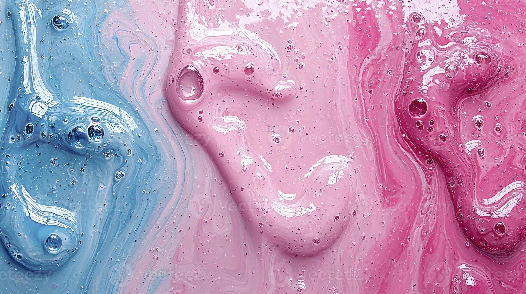 A pink and blue liquid photo