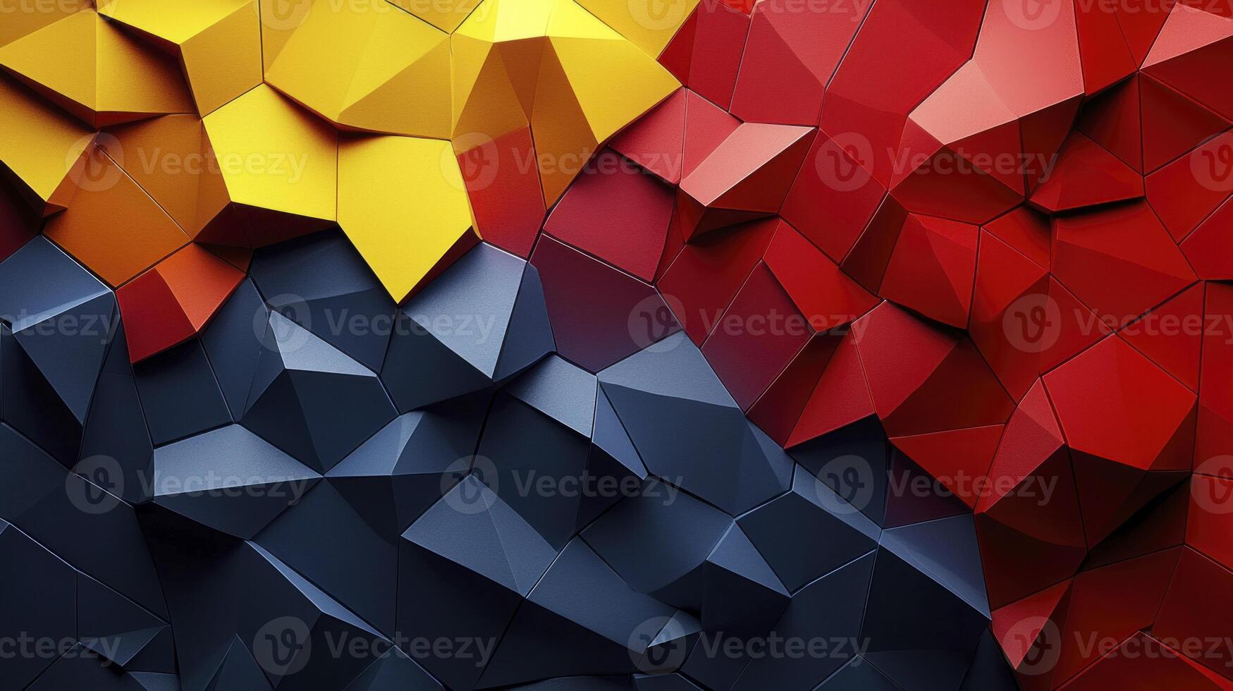 3d rendering of a colorful abstract wall photo