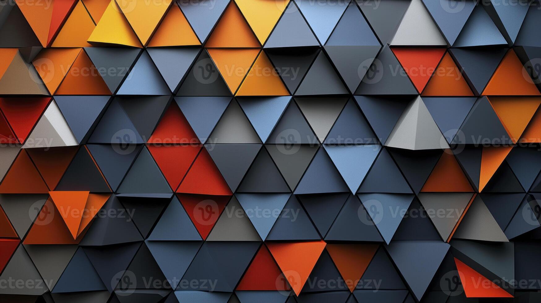 Abstract geometric background with triangles photo