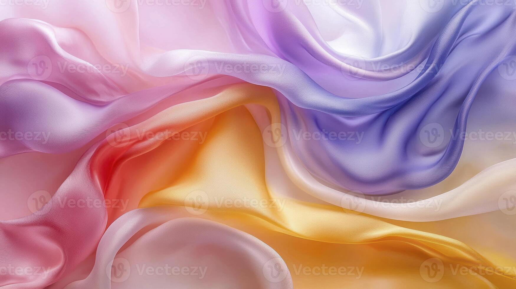 Colorful silk fabric background photo