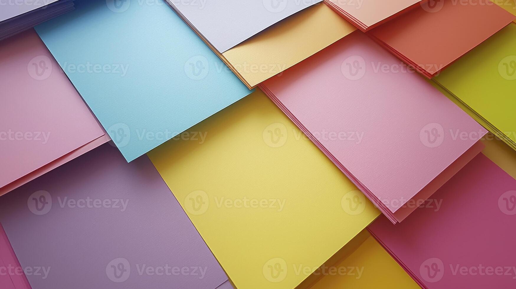 Colorful paper background with many different colors photo