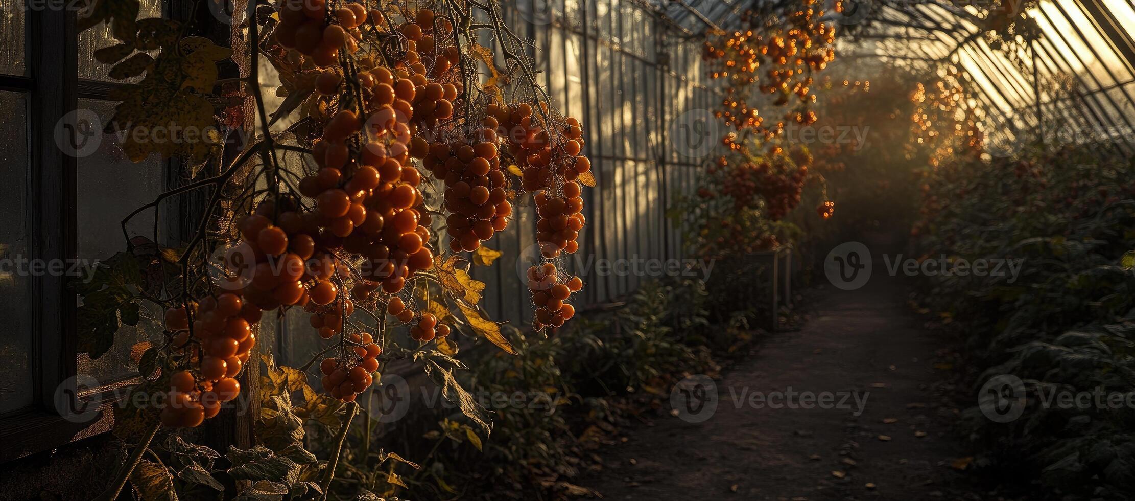 Bountiful Harvest in a Greenhouse photo